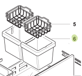 Isotherm SGC00309AA – Grey Plastic Basket for Upper Drawer DR190 Inox Refrigerator