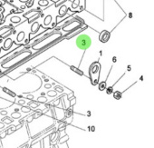 Nanni Diesel 970301935 - Stud for Cylinder Head and Injection Pump Camshaft Assemblies