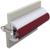 Vetus POLY35W - Vinyl Rubbing Strake, White, POLY 35 x 28 mm, Coil of 20 meter