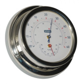 Vion Thermometer / Hygrometer Stainless Steel Including Wall Mount Ø127 mm