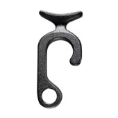Nuova Rade 43635 - Hook For Fender, On Ø6mm Cable, 86x25mm, Black