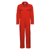 Overalls With Zipper, Red, Size 64