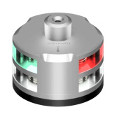 Lopolight 101-009W-FB - Navigation Light Tri-Anchor, Windex Mounting+Light, Silver W/FB Base