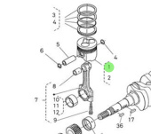 Nanni Diesel 970313009 - Engine Piston for N4.60 and 4.200TD Engines