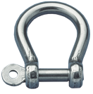 Allpa Stainless Steel Bow Shackle, A=Ø10mm, B=40mm, C=34mm, D=20mm (Breaking Load 5800kg)