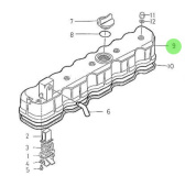 Nanni Diesel 970307916 - Cylinder Head Cover for 5.250TDI and 5.280HE Engines