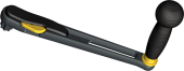 Antal 542.122 - Aluminum Winch Handle 'Speedylock', L=250mm, Weight 0,53kg, Ball Grip