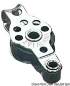 Viadana Micro Single Block with Becket for Rope up to 5 mm, 17 mm Sheave