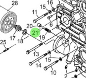 Nanni Diesel 970302076 - Timing Gear Case Ball Bearing for N4 and 4 Series Engines