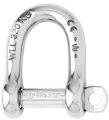 Wichard Self-Locking D Shackle 316L Stainless Steel – Forged Straight Shackle