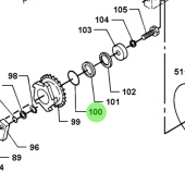 Bukh 560F1022 - O-Ring for DV36 and DV48 Fuel Lift Pumps