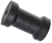 Allpa Keel Roller, L=127mm, Hole Ø16mm (Moulded Rubber)