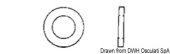 Osculati AISI 316 Stainless Steel Large Diameter Flat Washers 3×9–12×36 mm
