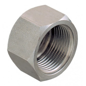 Guidi Stainless Steel Cap F BSP, Female Thread Pipe Cap