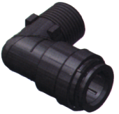 SeaTech Quick-Connect Union Elbow, Ø15mm X 1/2" NPT, Outer Thread