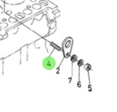 Nanni Diesel 970312986 - Stud for Cylinder Head and Injection Pump Assemblies