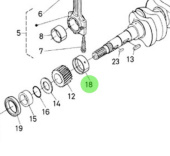 Nanni Diesel 970313019 - Crankshaft Bearing for 4.200TD and N4 Engines