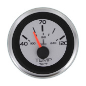 Veethree 67576SSFE - Argent Pro Water Temperature Meter 40-120°C (VDO)