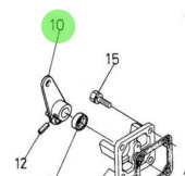 Nanni Diesel 970307360 - Engine Stop Lever for Regulator Adjustment
