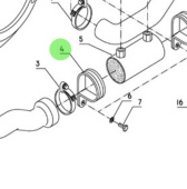 Nanni Diesel 48100189 - Clamp for Cooler and Gearbox Assemblies