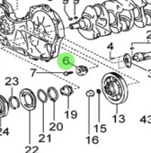 Nanni Diesel 970312108 - Driven Balancer Shaft Gear for T4 Series Engines