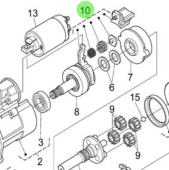 Nanni Diesel 970313681 - Starter Lever Set Assembly for N4 Series Engines
