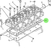 Nanni Diesel 970302725 - Cylinder Head Gasket for 4.150HE Engines