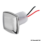 Osculati 12V IP67 LED Square Built-in Courtesy Light Technopolymer/316 Stainless Steel