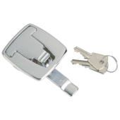 Foresti & Suardi Chromed Brass Flush Hatch Lock 53x60 mm With Key