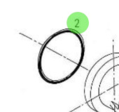 Nanni Diesel 970494025 - O-Ring for Sea Water Pump Assemblies