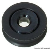 Osculati 55.246.02 - Aluminium Pulley 34 mm For Lines 5 mm