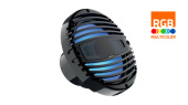 Hertz HMX 8-LD-TC - 8" Marine High-Performance Coax Speakers Black RGB LED (2 pcs.)