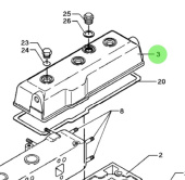Bukh 000E4910 - Cylinder Head Valve Cover for DV36 and DV48 Engines