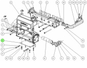 Nanni Diesel 95310602 - Heat Exchanger and Exhaust Manifold Bracket for T6 Series Engines