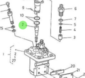 Nanni Diesel 970307603 - Injection Pump Plunger Assembly for HE Series Engines