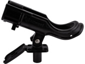 Attwood Heavy Duty Adjustable Rod Holder Black, Flush Mount