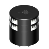 Lopolight 300-112G2ST-B-CD-180 - Navigation Light 3NM 180° White, Double, Black Anodized