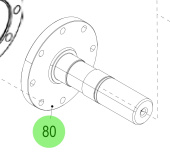 Steyr 2178814-1 - Engine to Propulsion Adapter Shaft 8 Hole