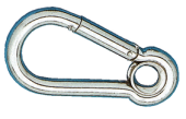 Allpa Stainless Steel Snap Hook With Eye, Ø10mm, H=100mm (Breaking Load 1200kg)