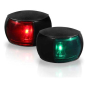 Hella NaviLED Compact - Port/Starboard (Set), Black Shroud, Colored Lens