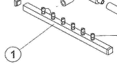 Isotherm SBE00111AA - Sprayers Bar Assembly for Clear Ice Maker