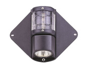 Allpa Combo Masthead/Deck Light, Mast Mounting, 12v/10w, 225°, Black Housing With Clear Lenses
