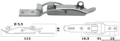 Osculati 38.206.01 - Stainless Steel Toggle Fastener Lockable
