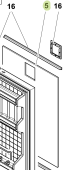 Isotherm SGA00161AA - Door Kit Panel for Cruise CR130 Elegance Silver Fridge