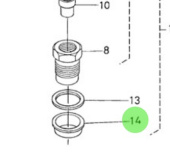 Nanni Diesel 970307388 - Injector Heat Seal for Injection Nozzles and Pipes