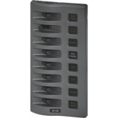 Blue Sea Weatherdeck IP67 12V Panel - 8 Grey Switches