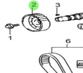 Nanni Diesel 970312638 - Camshaft Timing Pulley for T4 and T6 Engines