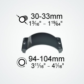 Clamcleat CL105 Boom Clamp for CL244 Cleat, 30–33 mm Tubes