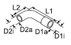 Webasto 1320870A - Moulded Hose 20/18 90 Degrees