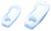 Allpa Nylon Snap Hook, 8mm, White